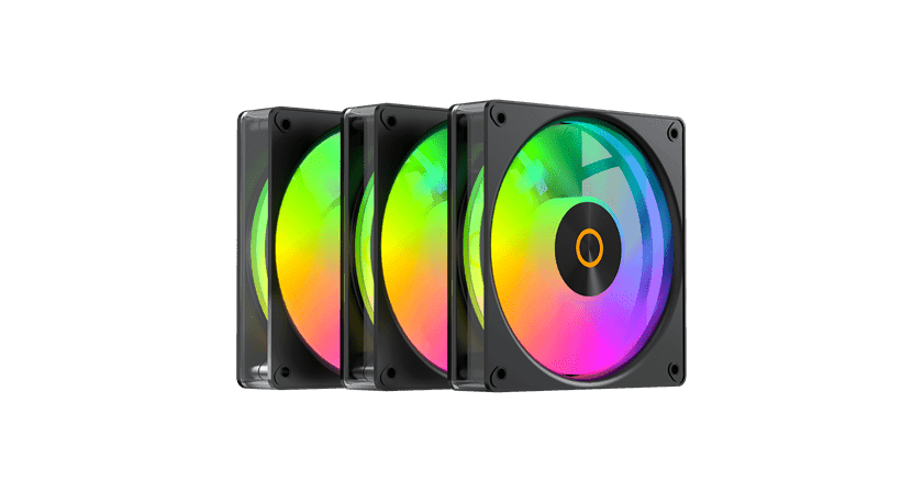 Вентилятор для корпуса Ocypus Gamma F12 Elite BK ARGB REVERSE BLADE 3-IN-1 3x(120x120x25mm) Черный