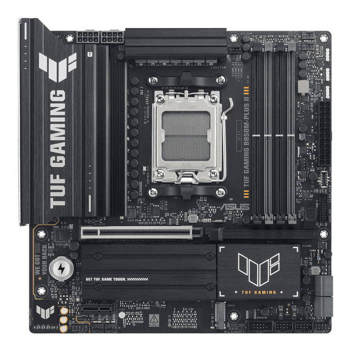 Материнская плата ASUS TUF GAMING B850M-PLUS II, AM5 B850 4xDDR5 4xSATA 3xM.2 1xHDMI 1xDP mATX