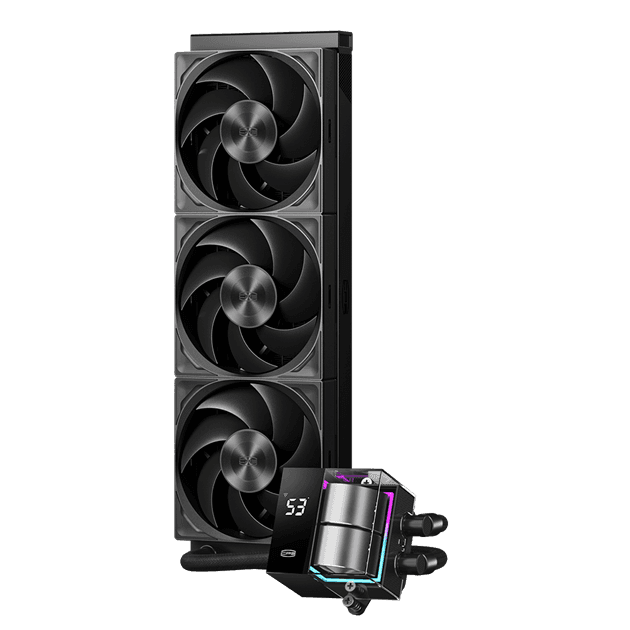 Водяное охлаждение для CPU PCCooler DS360Pro Digital BK, ARGB, TDP 310W, 3x120см, LGA Intel/AMD Черн