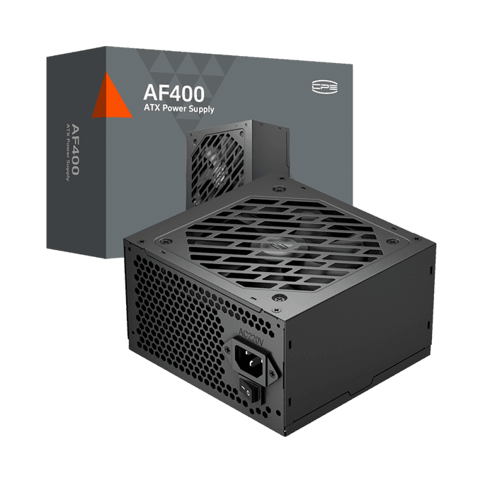 Блок питания PCCooler  400W, Non Modular, 80+, КПД ≥75%, ATX, FAN 120mm, Черный, P1-AF400-N1H