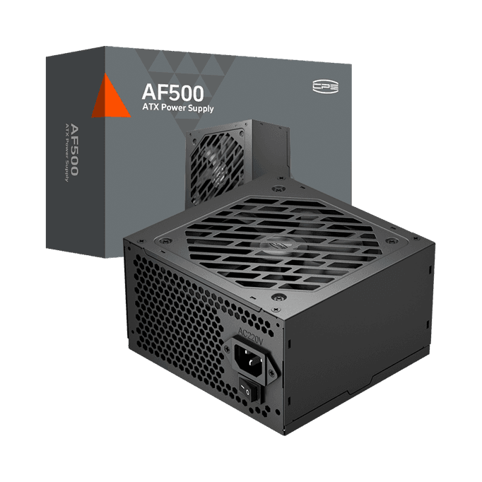 Блок питания PCCooler  500W, Non Modular, 80+, КПД ≥80%, ATX, FAN 120mm, Черный, P1-AF500-N1H