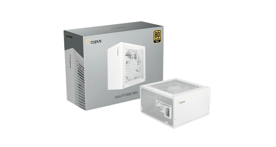Блок питания Ocypus 1000W, Iota P1000 WH, Full Modular, 80+ GOLD, Белый, Iota-P1000-G1FFWH025X-EU