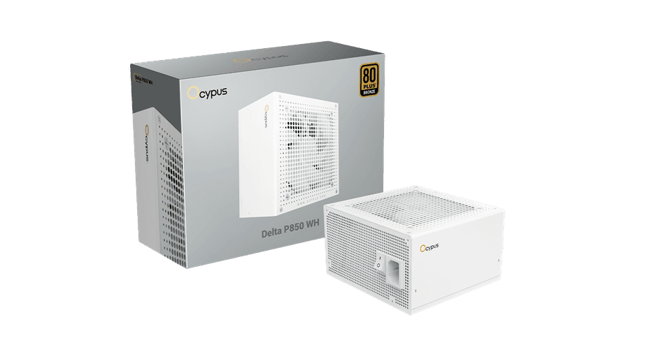 Блок питания Ocypus  850W, Delta P850 WH, Non modular, 80+ BRONZE, Белый, Delta-P850-B1FDWH025X-EU