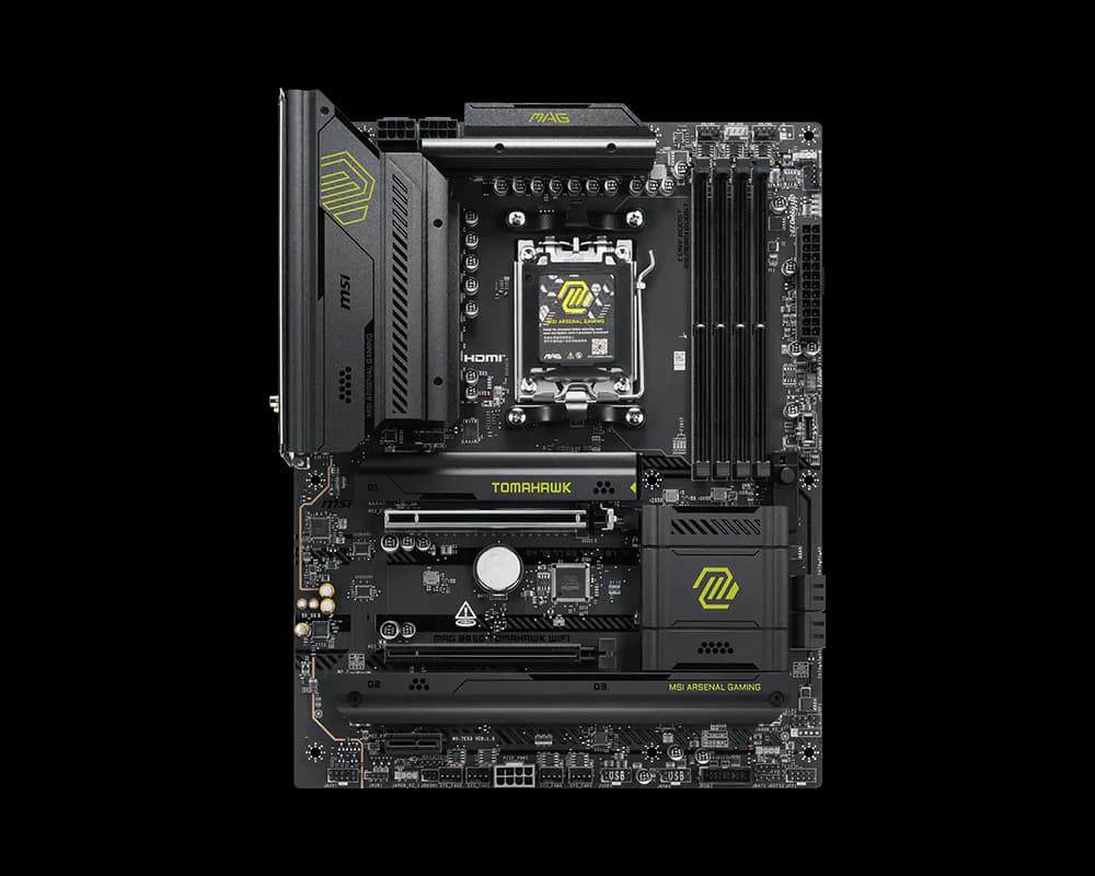 Материнская плата MSI MAG B850 TOMAHAWK WIFI AM5 B850 4xDDR5 4xSATA6G RAID 3xM.2 1xHDMI 2xType-C ATX