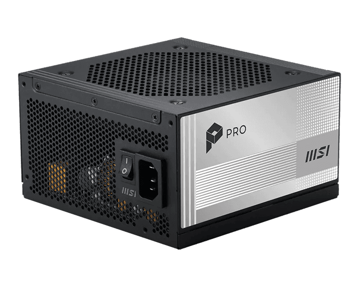 Блок питания MSI  850W, PRO A850PL PCIE5, Full Modular, ATX, 80+ PLATINUM, >92%, Fan 120mm, Черный