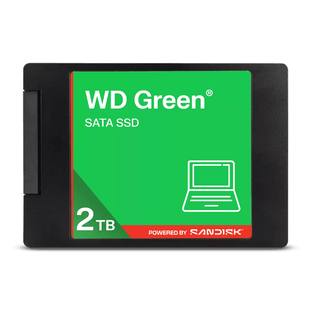 Твердотельный накопитель 2000GB SSD WD GREEN 2.5”/7mm SATA R545/W545MB/s WDS200T5G0A-00CPT0