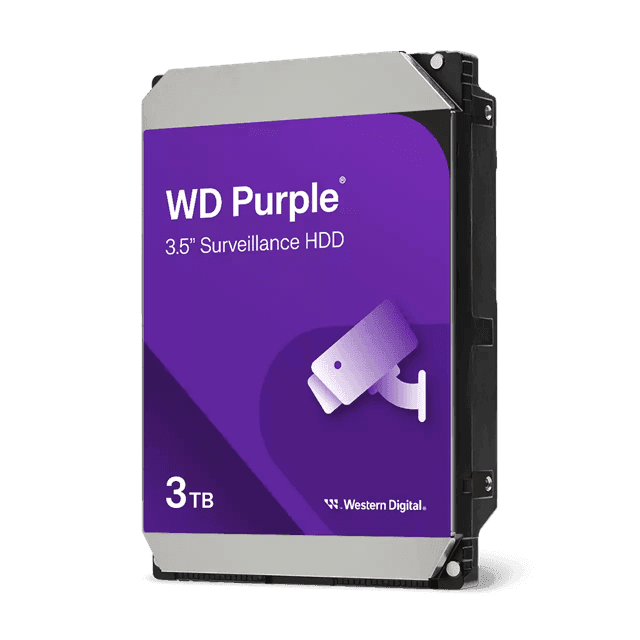 Жесткий диск для видеонаблюдения HDD  3Tb Western Digital Purple SATA 6Gb/s 128Mb 3,5" WD34PURZ