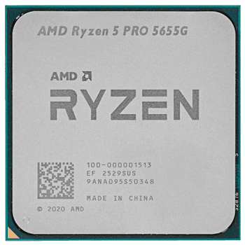 Процессор AMD Ryzen 5 PRO 5655G 3,9ГГц (4,4ГГц Turbo) AM4 6/12 L2 3Mb L3 16Mb 65W OEM 100-000001513