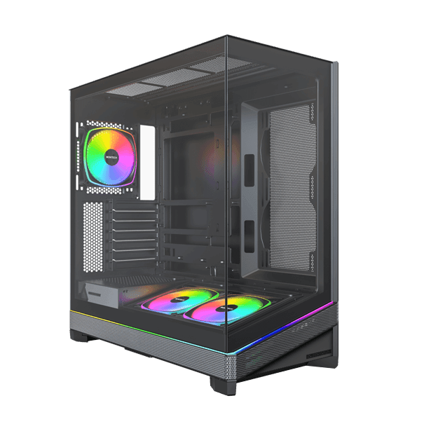 Корпус Montech SKY 3 (B) ATX/Micro-ATX/Mini-ITX (Back-Connected MB) 2xUSB3.0 1xType-C 1xAudio Черный