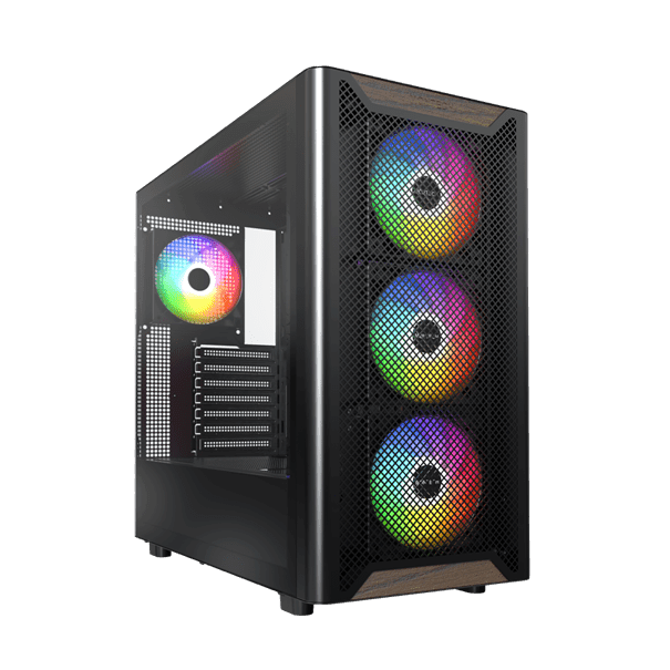 Корпус Montech XR Wood (B) ATX/Micro-ATX/Mini-ITX 2xUSB3.0 1xType-C 1xAudio 1xMic Черный