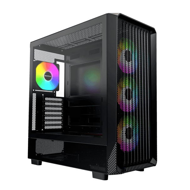 Корпус Montech X5 (B) E-ATX/ATX/Micro-ATX/Mini-ITX 1xUSB3.0 1xUSB2.0 1xType-C 1xAudio Черный