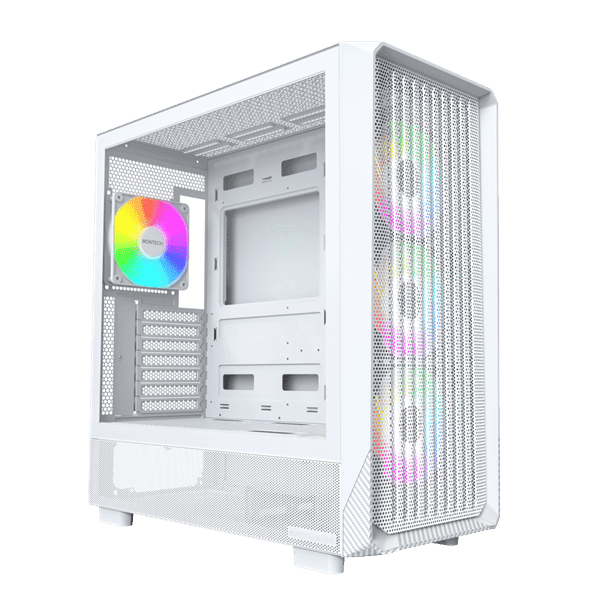 Корпус Montech X5 (W) E-ATX/ATX/Micro-ATX/Mini-ITX 1xUSB3.0 1xUSB2.0 1xType-C 1xAudio Белый