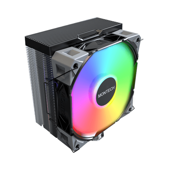 Вентилятор для процессора Montech NX400 ARGB (B) TDP 220W 4-pin 1851/1700/1200/115X/AM5/AM4 Black
