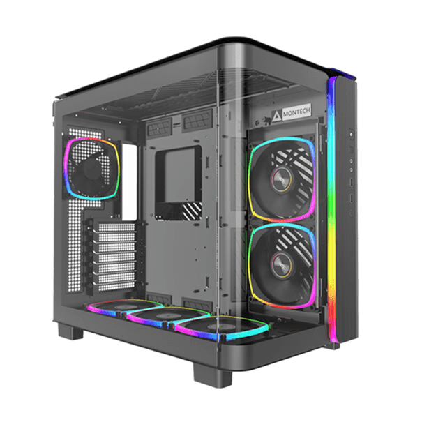 Корпус Montech KING 95 PRO (B) ATX/Micro-ATX/Mini-ITX 2xUSB3.0 1xType-C 1xAudio 1xMic Черный