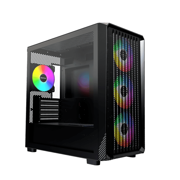 Корпус Montech X5M (B) Micro-ATX/Mini-ITX 1xUSB3.0 1xUSB2.0 1xType-C 1xAudio Черный
