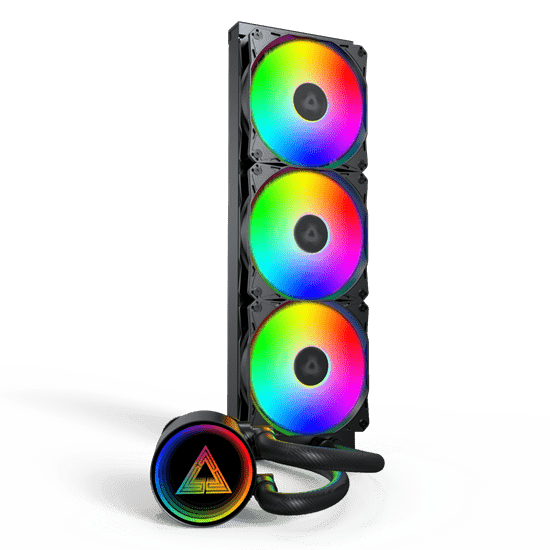 Водяное охлаждение для CPU Montech LightFlow ARGB 360 (B) TDP 300W 3x120 1170/1851/AM4/AM5 Black