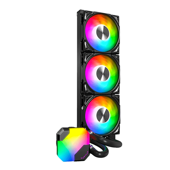 Водяное охлаждение для CPU Montech HyperFlow ARGB 360 (B) TDP 320W 3x120 115x-1851/AM3-AM5 Black