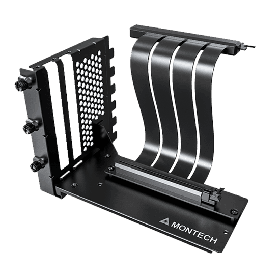 Вертикальный держатель видеокарты Montech VGM2 (B) PCIe 5.0x16/Up to 3 PCIe Slots/244mm Черный