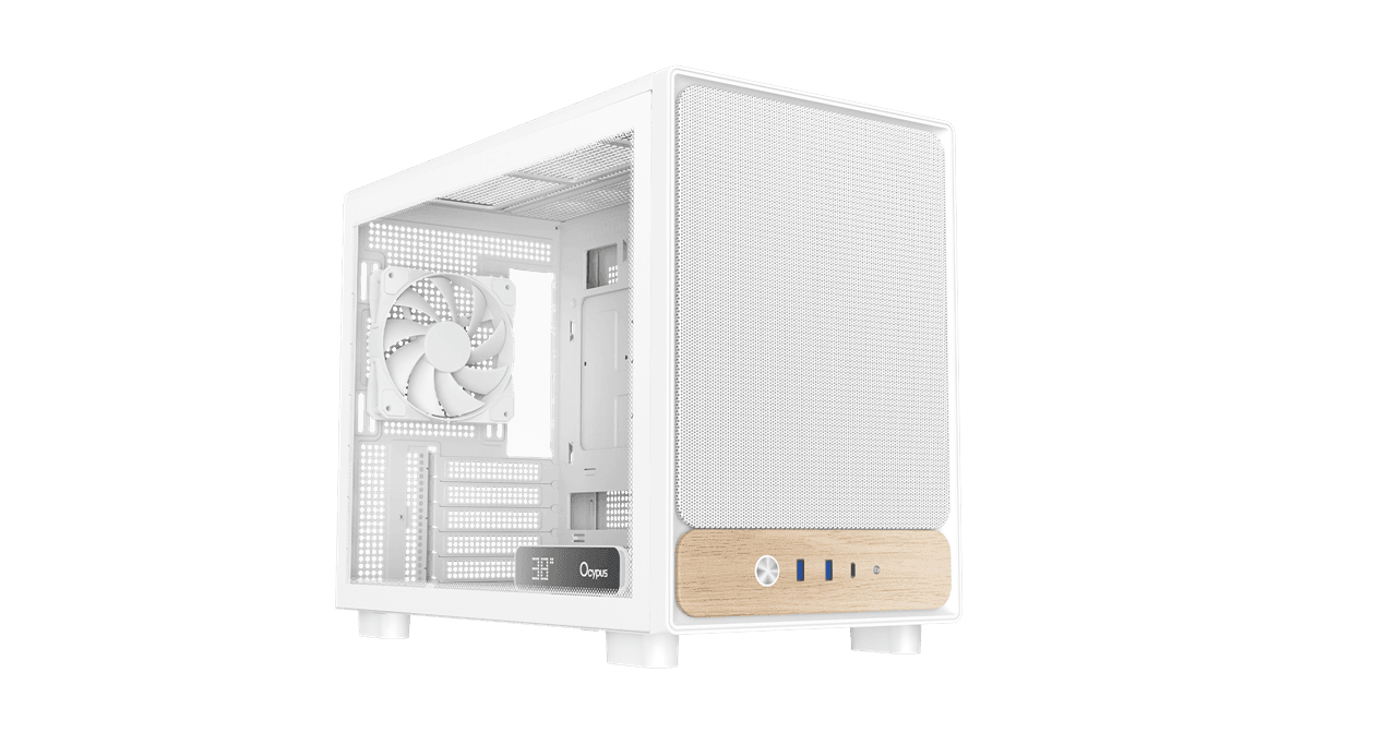 Корпус Ocypus Delta C40 WH Digital mATX/mini-ITX 2xUSB3.0 1xType-C Белый Delta-C40-WHG300XX-GL
