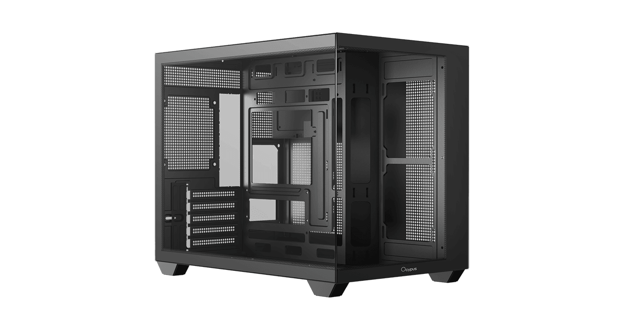 Корпус Ocypus Gamma C54 BK mATX/mini-ITX 2xUSB3.0 1xType-C 1xAudio Черный Gamma-C54-BKD000XX-GL