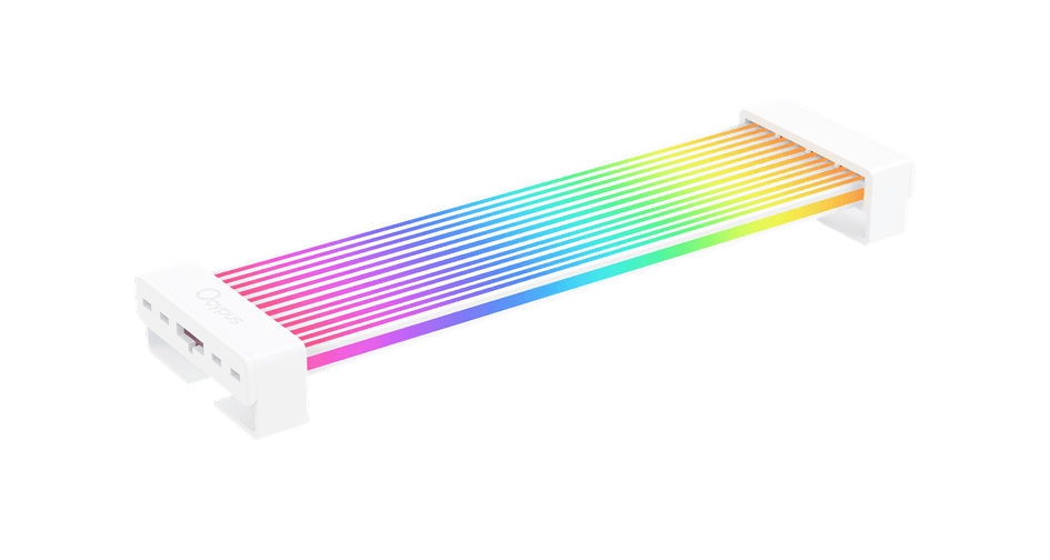 Светящийся ARGB кабель для MB Ocypus Delta EK24 WH ARGB 12/80LED/3-Pin Белый Delta-EK24-WHA00XXX-GL