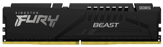 Оперативная память  16GB DDR5 5200MHz Kingston FURY Beast Black PC5-41600 CL40 KF552C40BB-16