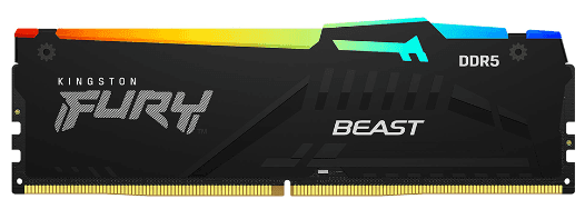 Оперативная память  16GB DDR5 6000MHz Kingston FURY Beast Black RGB EXPO CL36 KF560C36BBE2A-16