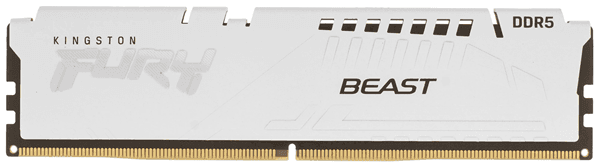Оперативная память  16GB DDR5 6000MHz Kingston FURY Beast White EXPO CL36 KF560C36BWE2-16