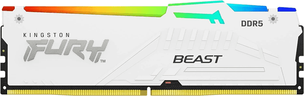 Оперативная память  16GB DDR5 6000MHz Kingston FURY Beast White RGB EXPO CL36 KF560C36BWE2A-16