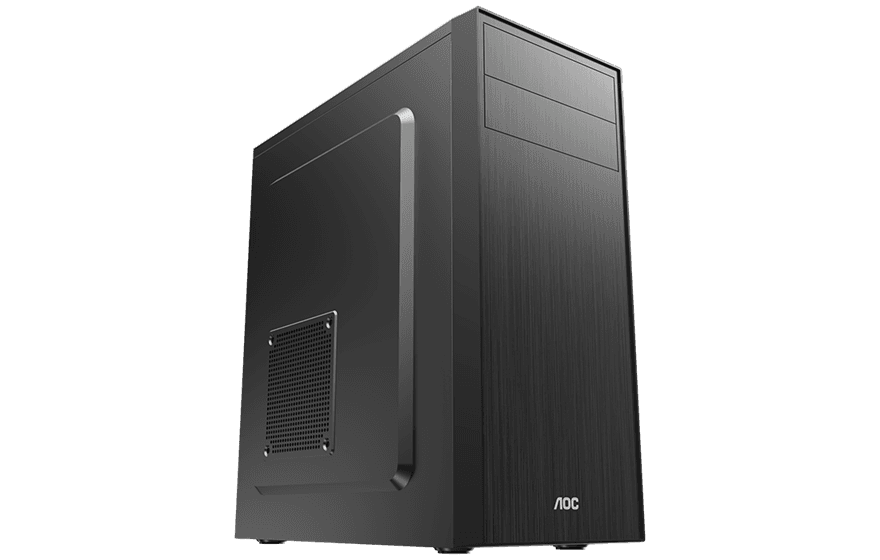 Корпус AOC CB114B ATX/M-ATX/ITX 2xUSB2.0 1xUSB3.0 1xAudio 1xMic Черный AOC-CB114-BEV1B-G