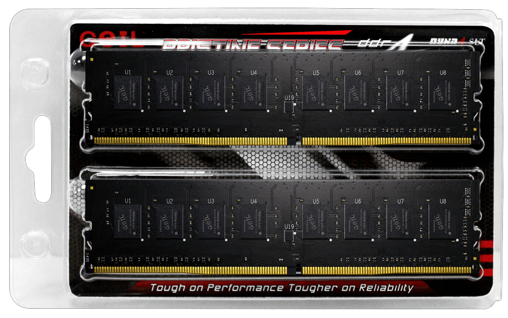 Оперативная память 16GB Kit (2x8GB) GEIL DDR4 2666Mhz UDIMM PC4-21330 PRISTINE GP416GB2666C19DC