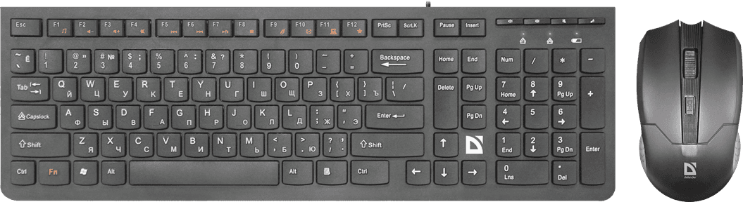 Набор беспроводный Defender Columbia C-775 (черный), USB 2.4ГГ