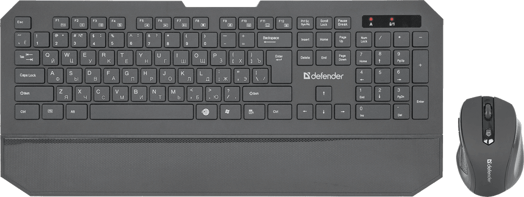 Беспроводной Комплект, Клавиатура + Мышь, Defender Berkeley C-925 Nano,B Черн Кл:104+12 М: 6кн RUS