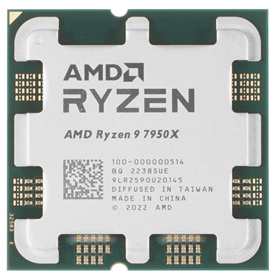 Процессор AMD Ryzen 9 7950X 4,5Гц (5,7ГГц Turbo) 16С/32T 64MB L3 170W-230W AM5 OEM 100-000000514