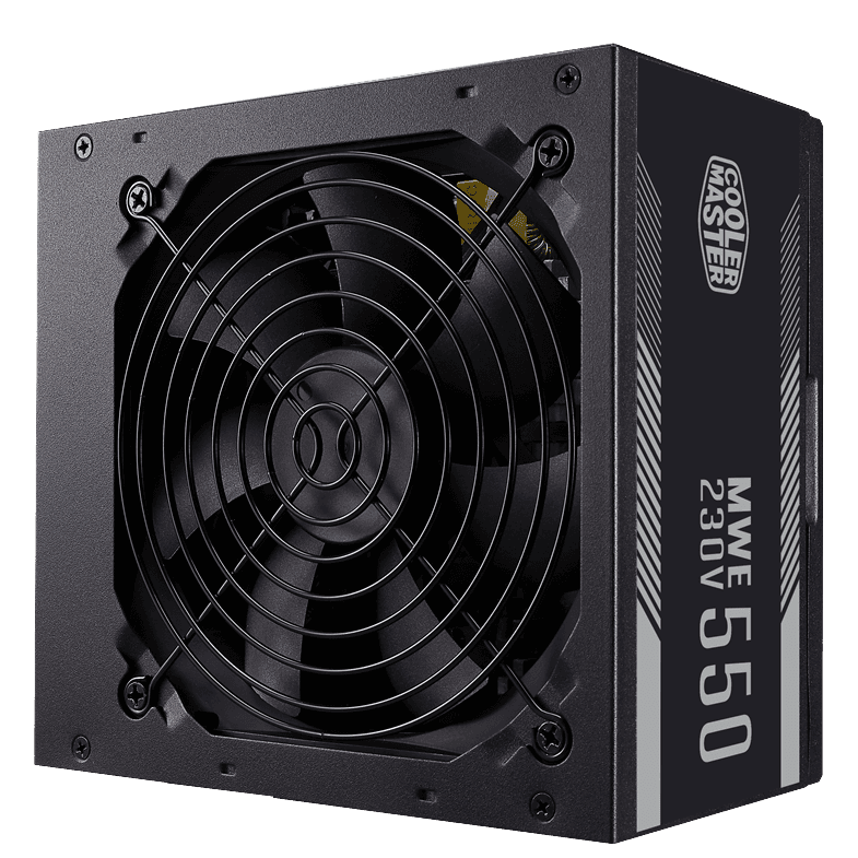 Блок питания CoolerMaster  550W, MWE 550 White 230V - V2, Non Modular, КПД 85%, MPE-5501-ACABW-EU