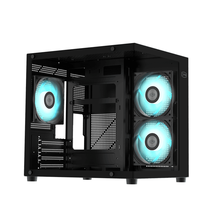 Корпус PCCooler C3T300 3AB BK M-ATX/ITX 1xUSB3.0 1xUSB2.0 1xAudioOut/Mic Black