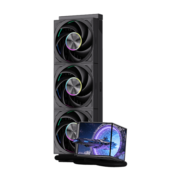 Водяное охлаждение для CPU PCCooler DX360Pro ARGB Display BK TDP 320W 1200/1700/1851/AM4/AM5 Черный