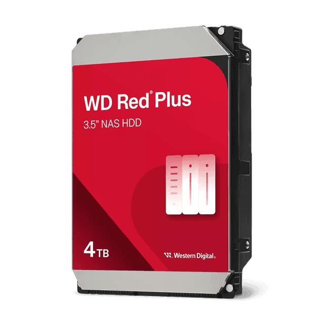 Жесткий диск для NAS систем HDD  4Tb Western Digital RED Plus SATA 6Gb/s 3.5" 128Mb 5400rpm WD40EFZZ