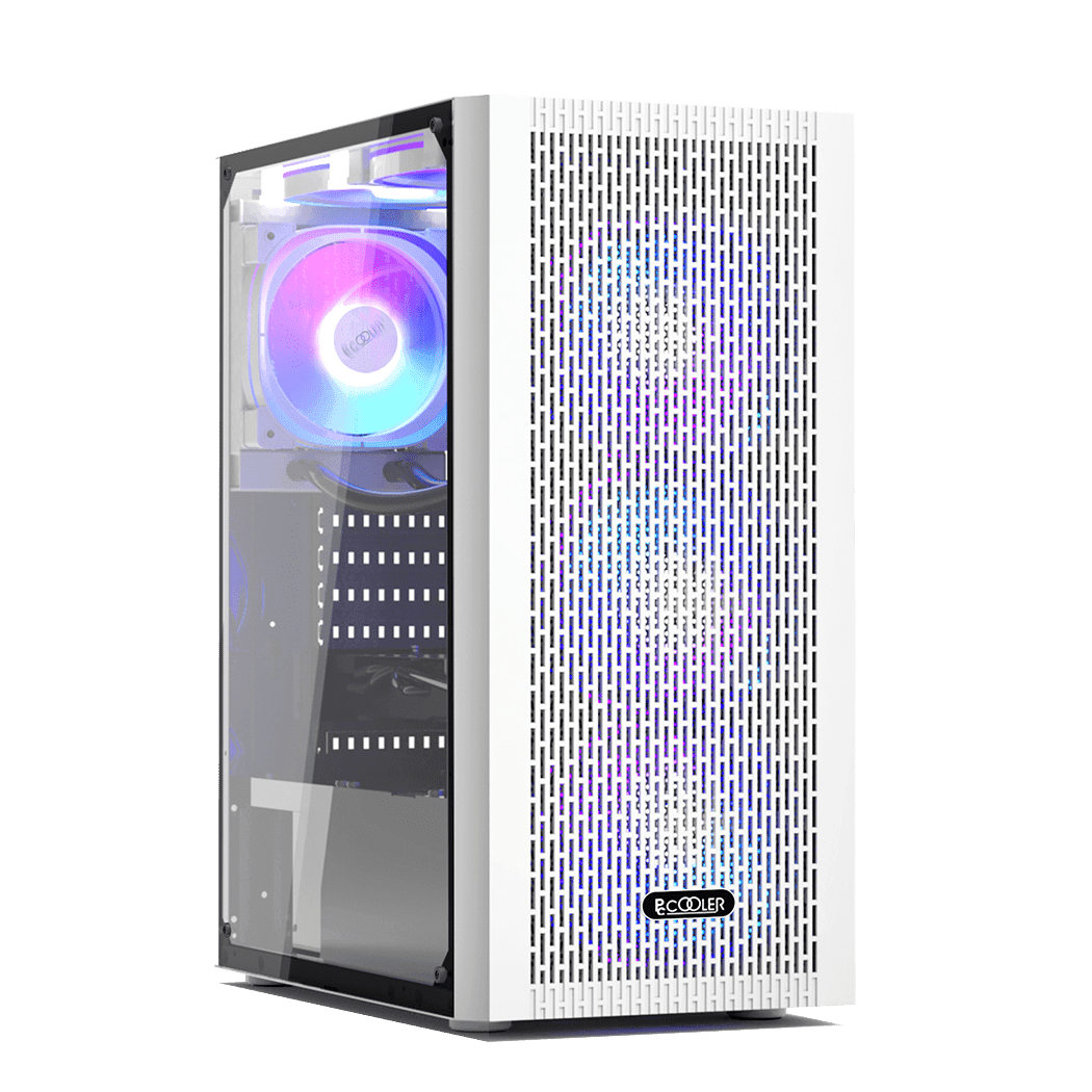 Корпус PCCooler MA100 MESH WH ATX/M-ATX/ITX USB3.0, 2xUSB2.0 White