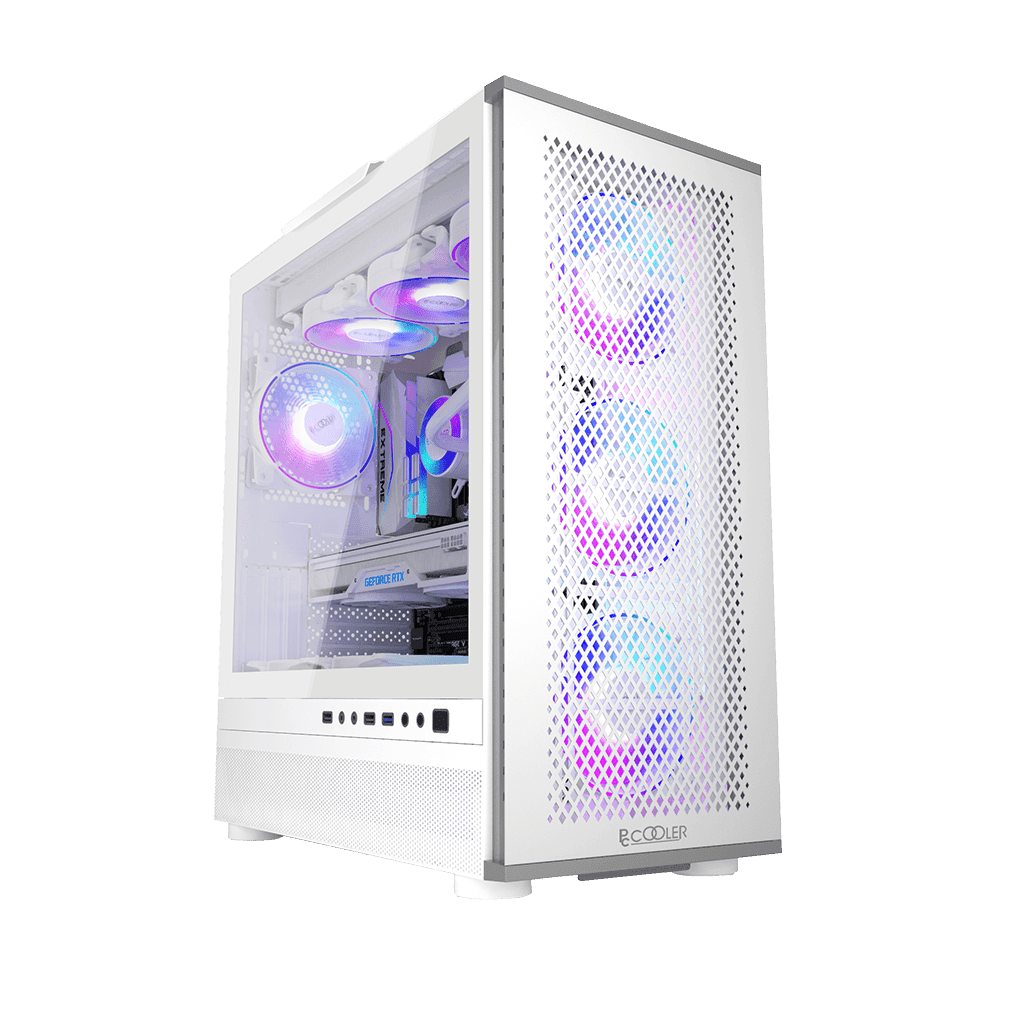 Корпус PCCooler ME200W MESH WH EATX/ATX/mATX/ITX USB3.0, 2USB2.0 White