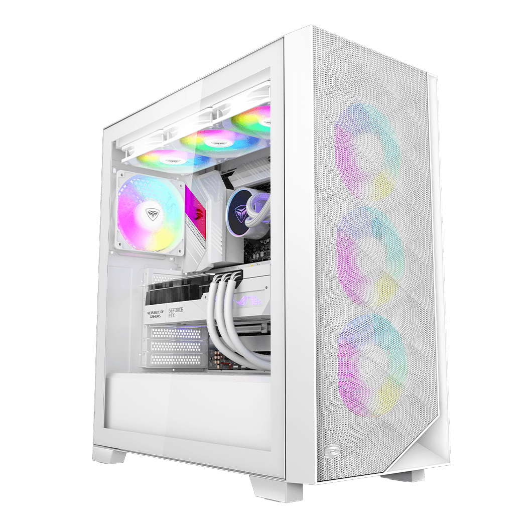Корпус PCCooler C3D510 WH ARGB EATX/ATX/mATX/ITX USB3.0, 2xUSB2.0 White