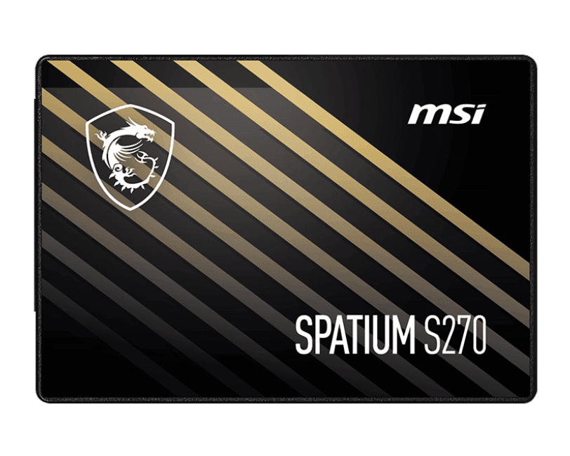 Твердотельный накопитель  960Gb SSD MSI SPATIUM S270 SATA III 2.5" R500Mb/s W450MB/s SPATIUM S270