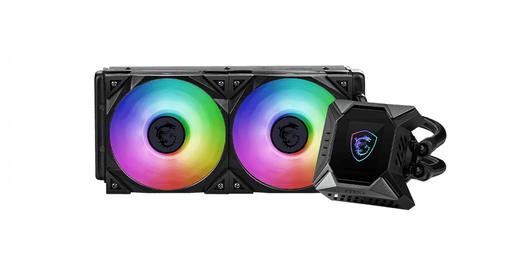 Водяное охлаждение для CPU MSI MPG CORELIQUID K240 V2. Socket Intel/AMD, 4pin, Fan 2x120см, ARGB