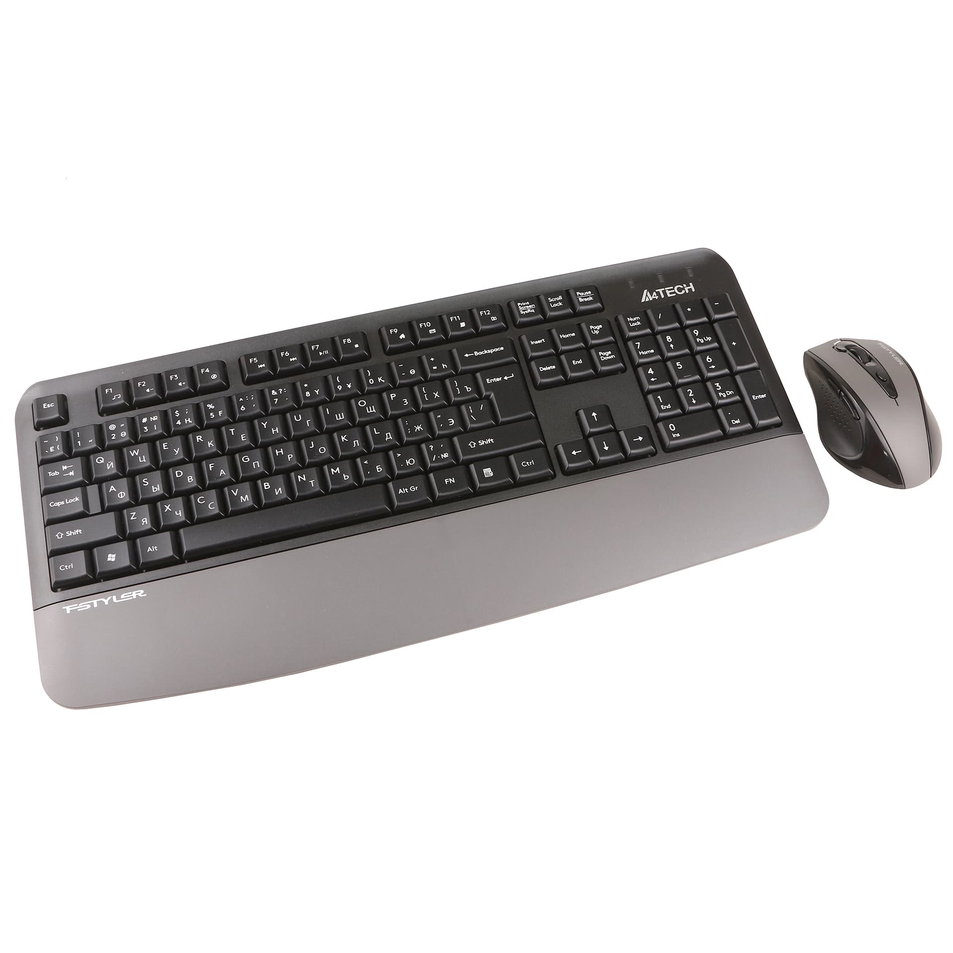 Клавиатура A4Tech Fstyler FG2500S Plus, Grey, USB + мышь
