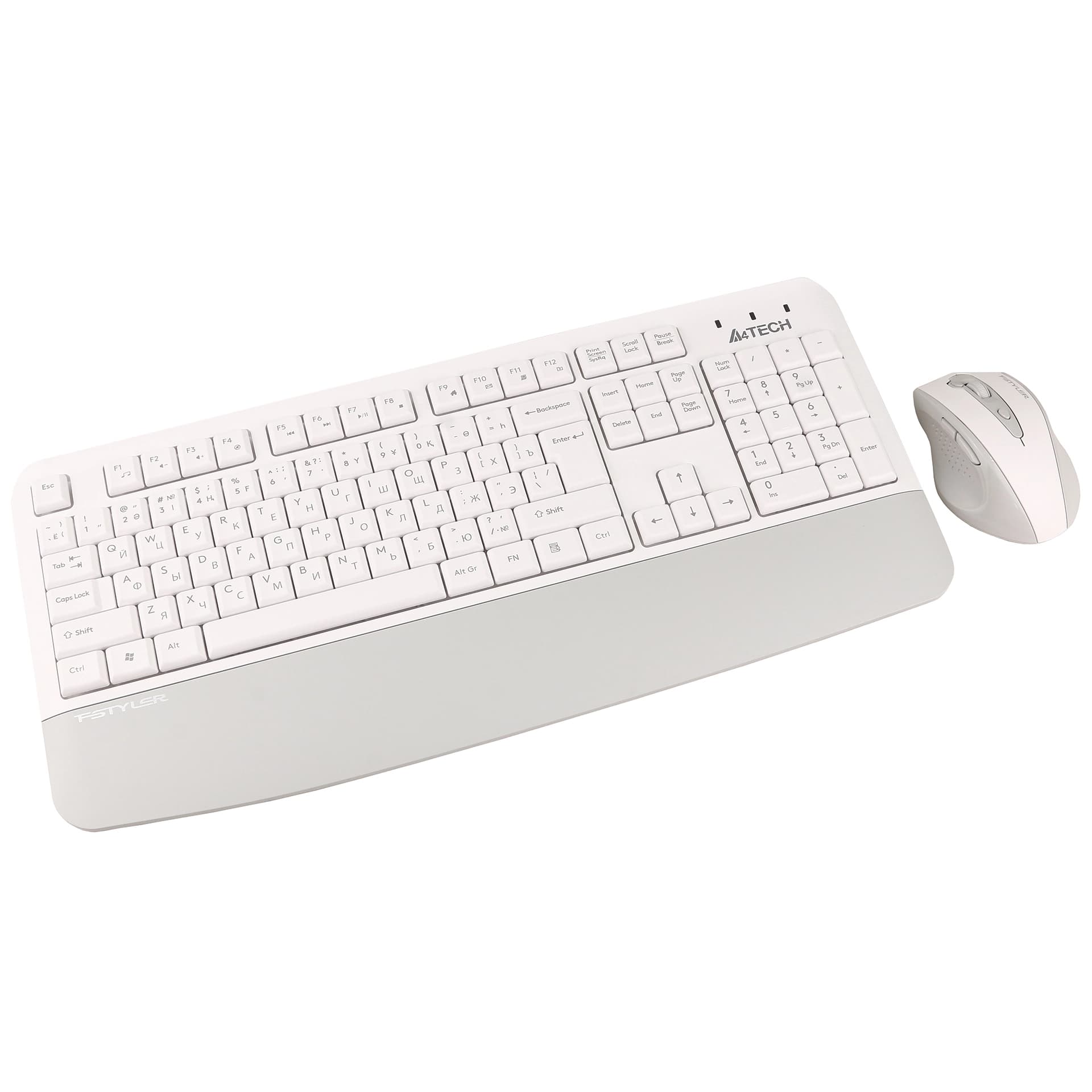 Клавиатура A4Tech Fstyler FG2500S Plus, White, USB + мышь