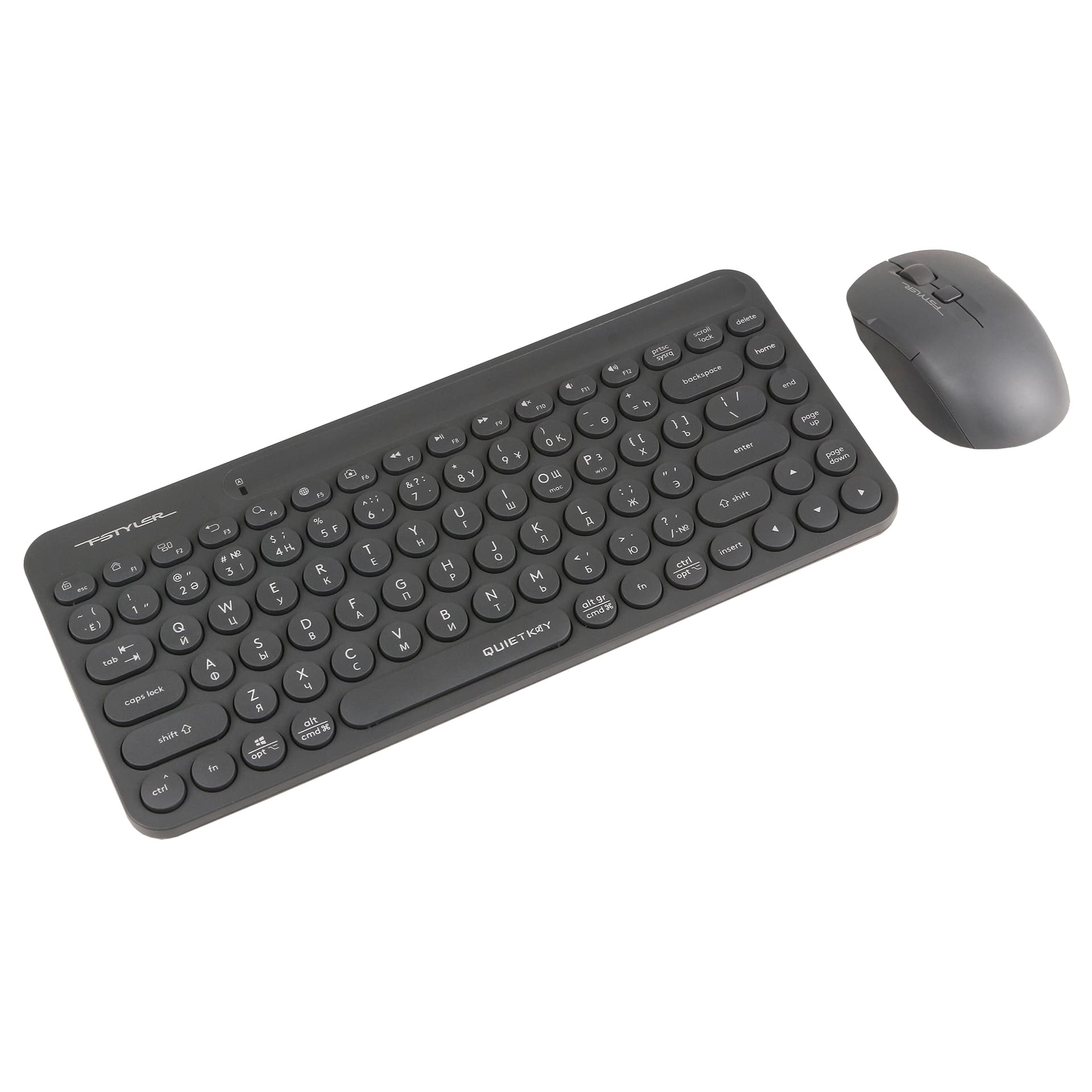 Клавиатура A4Tech Fstyler FG3200 Air2, Grey, USB + мышь