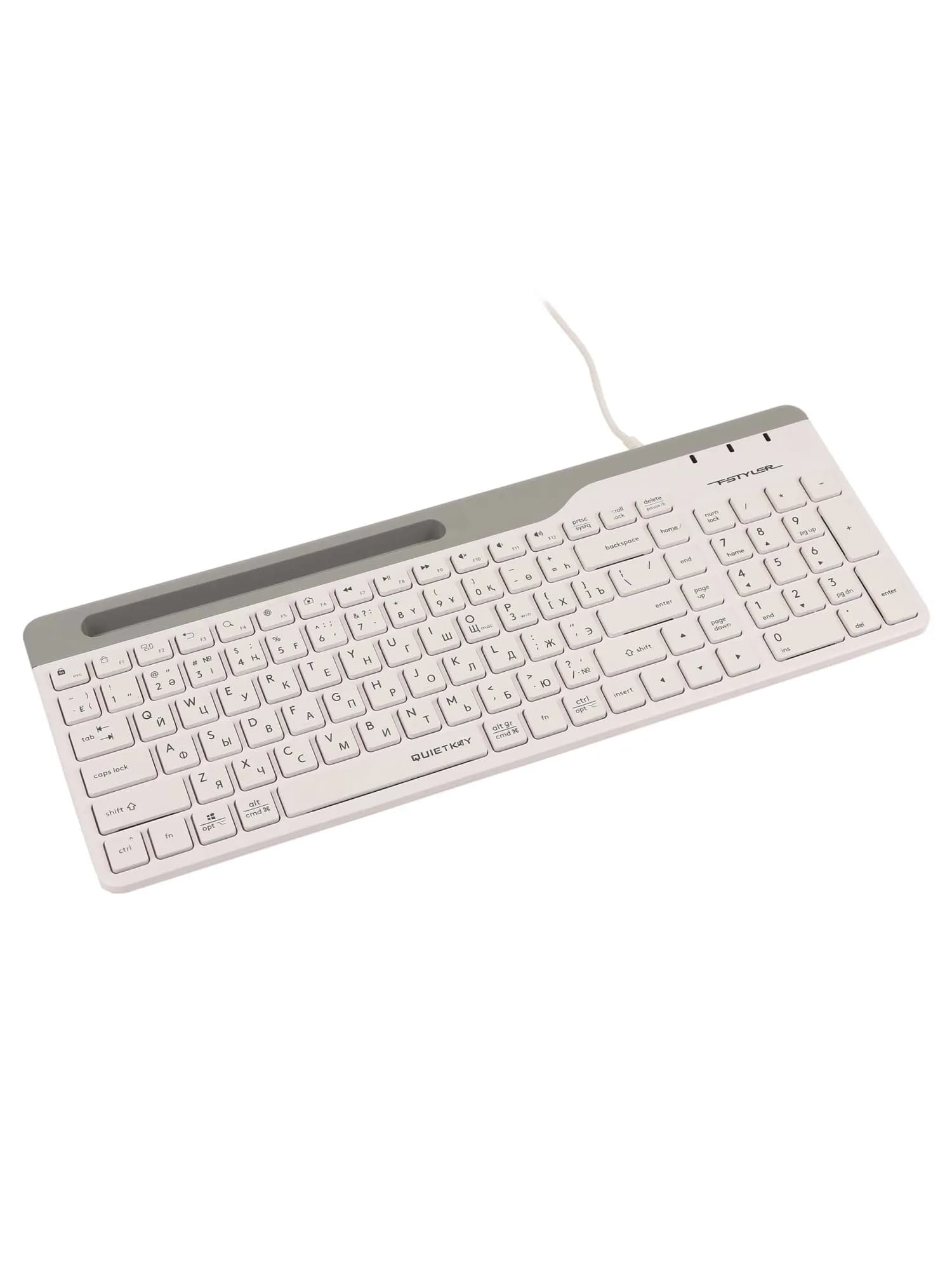 Клавиатура A4Tech Fstyler FK25, White, USB