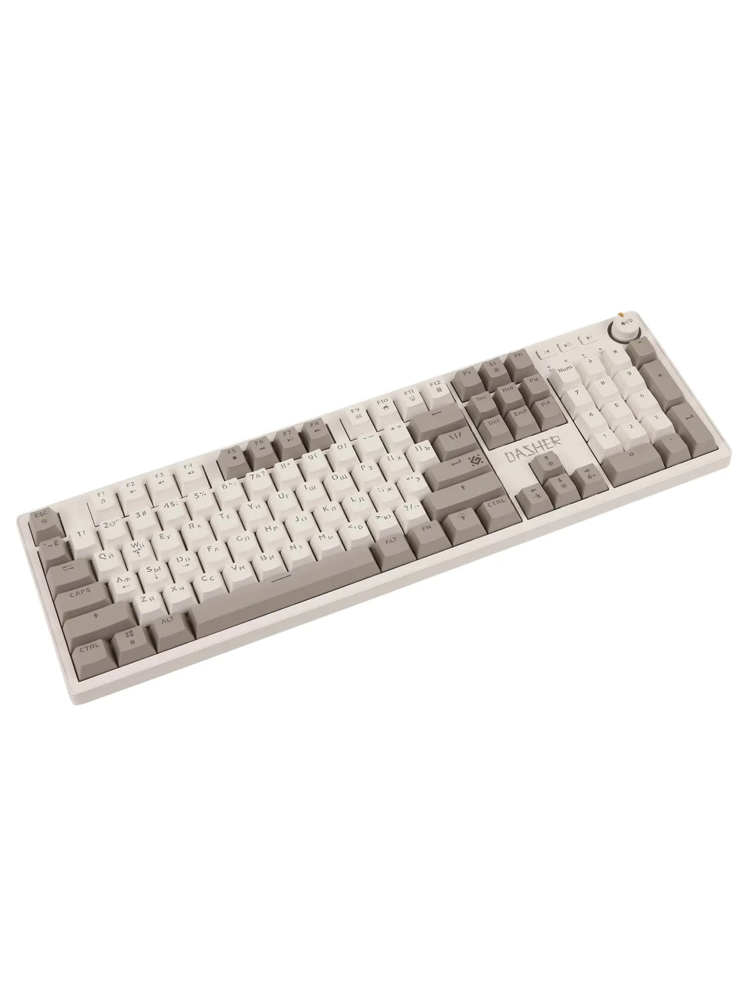 Клавиатура Defender Dasher GK-472, YH red, White-Grey, USB