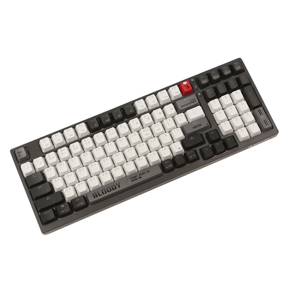 Клавиатура A4Tech Bloody WS98, Bloody Grey, Gray-White, USB