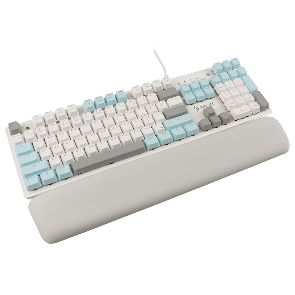 Клавиатура A4Tech Bloody S515R, Icy White, USB